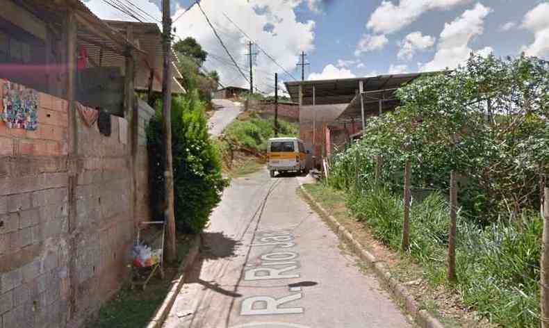 O caso ocorreu na Rua Rio Jar, em Venda Nova(foto: Google Street View/Reproduo)