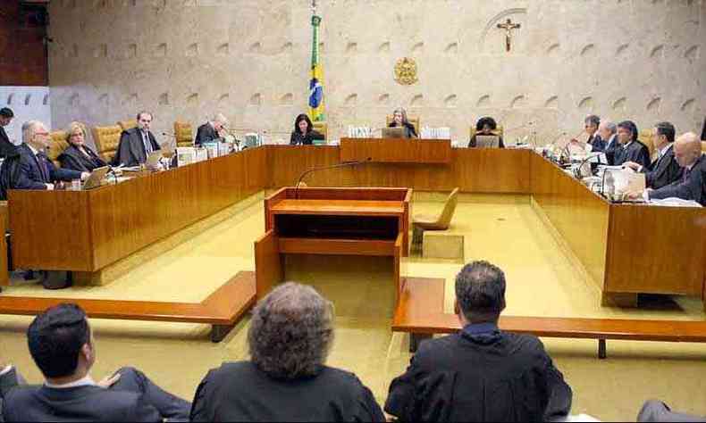 Plenrio do Supremo Tribunal Federal: temas polmicos e troca de presidente marcam a pauta de julgamentos no segundo semestre(foto: Nelson Jr/STF/Divulgao)