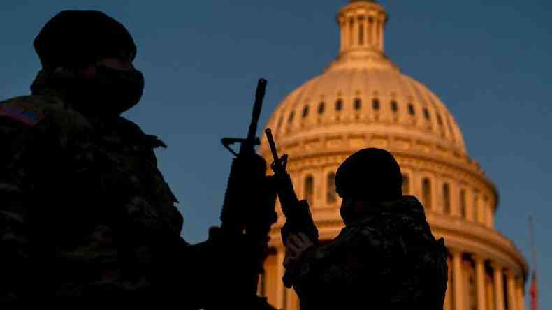 A Guarda Nacional est em alerta mximo para a posse de Biden(foto: Getty Images)