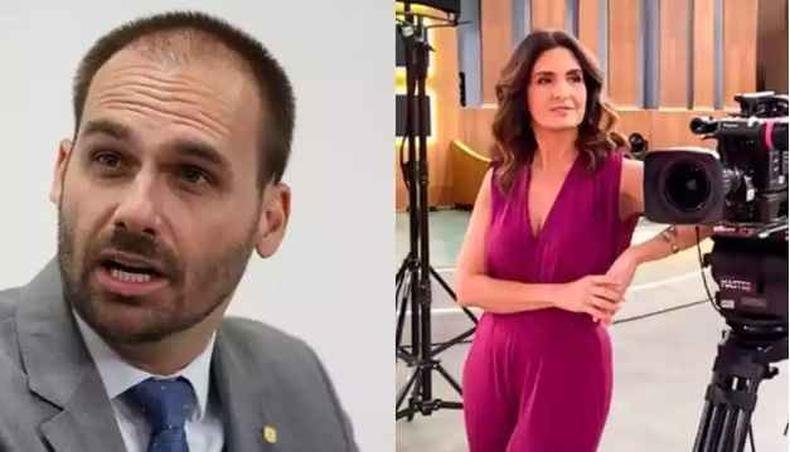 A publicação de Eduardo Bolsonaro rendeu críticas e também apoio ao deputado(foto: MarcosCorrea/PR e João Cotta/Divulgação) A publicação de Eduardo Bolsonaro rendeu críticas e também apoio ao deputado(foto: MarcosCorrea/PR e João Cotta/Divulgação)