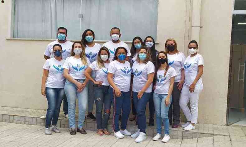 Servidores do Hospital Municipal de Governador Valadares desenvolvem campanha para combater a COVID-19(foto: PMGV/Divulgao )