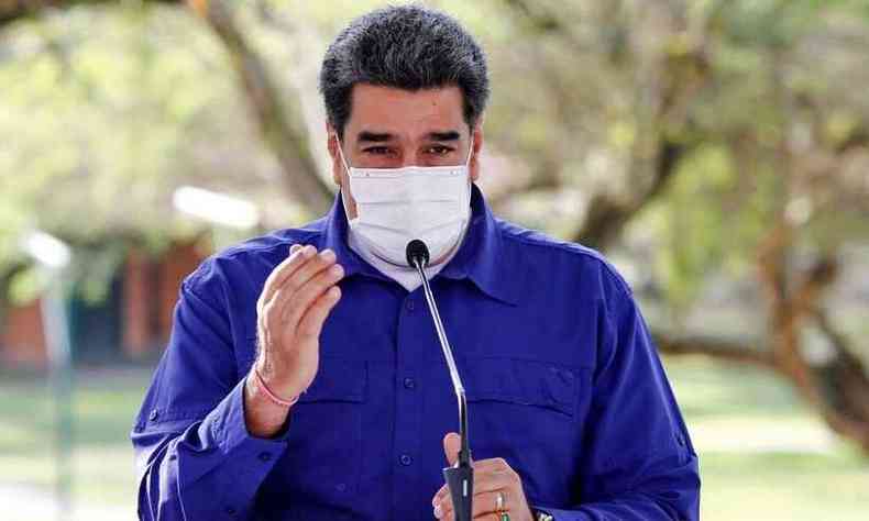 Maduro disse que atitude de Bolsonaro  'irresponsvel'(foto: JHONN ZERPA / Venezuelan Presidency / AF)