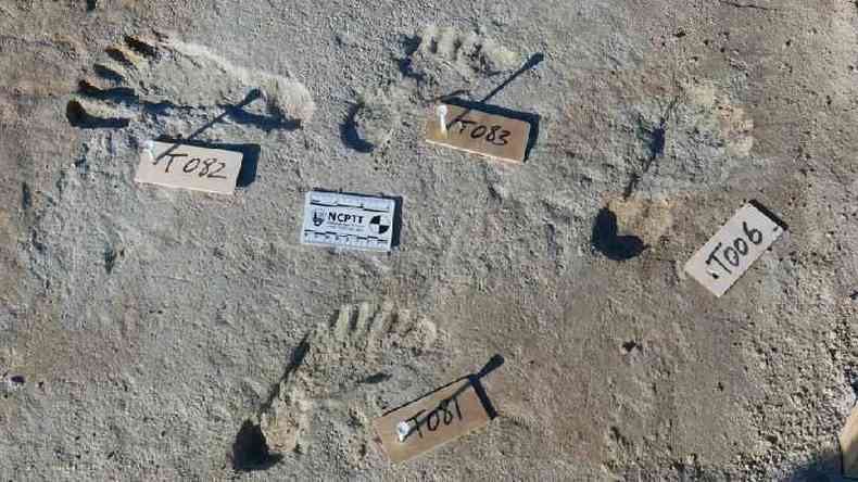 Equipe de cientistas atuando no sudoeste dos EUA encontrou pegadas humanas que foram datadas entre 23 mil e 21 mil anos atrs