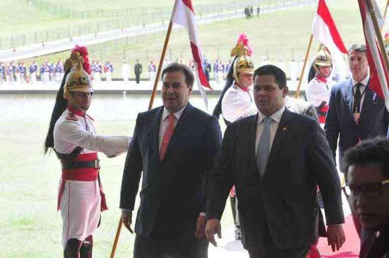 Rodrigo Maia e Davi Alcolumbre, respectivamente presidentes da Cmara e do Senado(foto: Minervino Junior/CB/D.A Press)