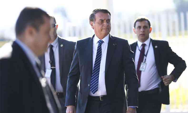 Bolsonaro considera que o Brasil est 'perdendo a guerra da informao nessa questo importante' que envolve a Amaznia(foto: Marcelo Camargo/Agncia Brasil )