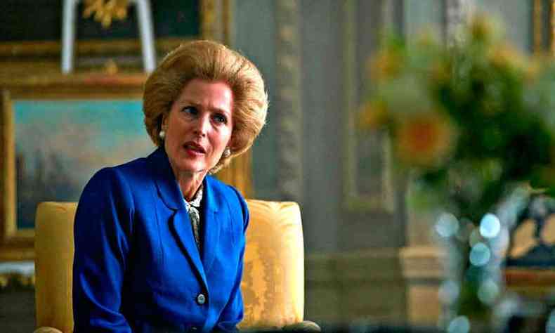 Gillian Anderson vive a primeira-ministra Margaret Thatcher, a Dama de Ferro