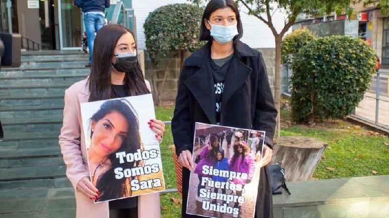 Filhas de Sara Gómez protestam(foto: Getty Images) Filhas de Sara Gómez protestam