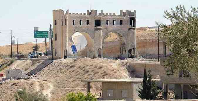 A cidade crist de Maalula - local foi palco de conflitos entre rebeldes srios e soldados do regime no ltimo sbado 7(foto: - / AFP)