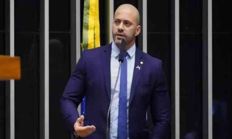 Daniel Silveira foi preso por ordem do ministro do Supremo Tribunal Federal (STF) Alexandre de Moares(foto: Pablo Valadares/Cmara dos Deputados)