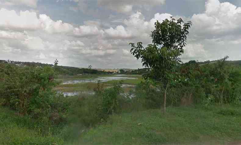 Lagoa de Cima fica no centro de Confins, na Grande BH(foto: Reproduo da internet/Google Maps)