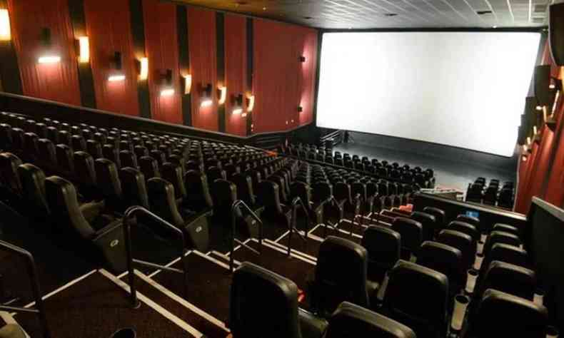 Na foto, sala de cinema da rede Cinemark
