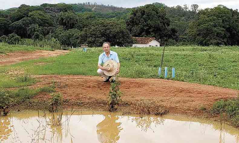 O engenheiro-agrônomo e pesquisador da Embrapa idealizou sistema de aproveitamento de água da chuva há mais de 30 anos(foto: Mario Luiz Teodoro/divulgação)