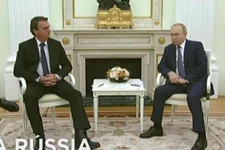 “Somos solidários à Rússia”, diz Bolsonaro a Putin