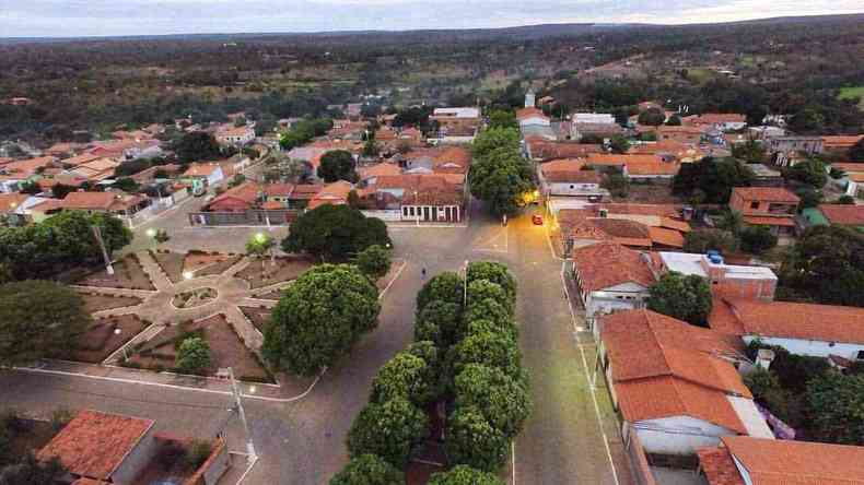 foto mostra vista area de Mirabela