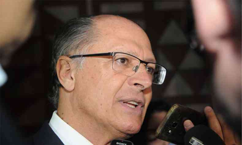 Alckmin disse que Josu deu a entender que deveria mesmo declinar do convite(foto: Marcos Vieira/E.M/D.A Press)