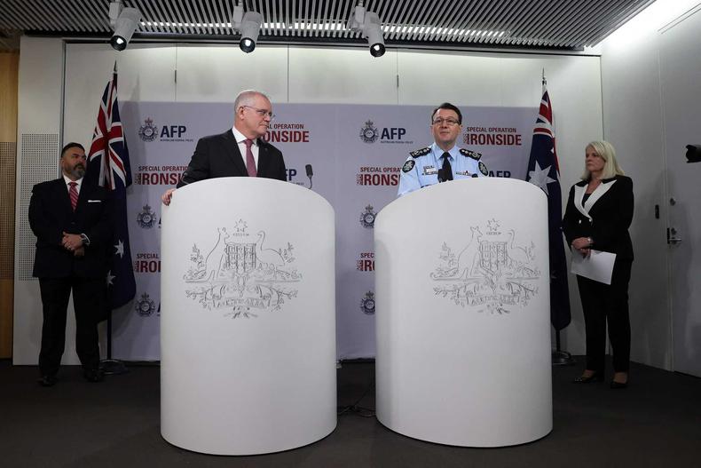 Segundo polícia australiana, no país foram presas 224 pessoas e seis laboratórios de drogas foram fechados(foto: AFP / DAVID GRAY) Segundo polícia australiana, no país foram presas 224 pessoas e seis laboratórios de drogas foram fechados(foto: AFP / DAVID GRAY)