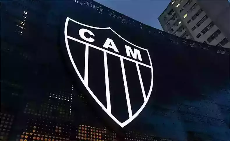 Escudo do Atltico na sede de Lourdes 