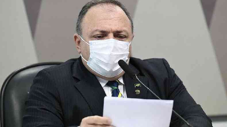 Pazuello foi terceiro a ocupar Ministrio da Sade desde o incio da pandemia(foto: Jefferson Rudy/Agncia Senado)