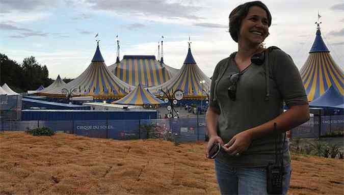 Cynthia Clemente faz as relaes pblicas do Cirque du Soleil(foto: Tulio Santos/EM/D.A Press.)