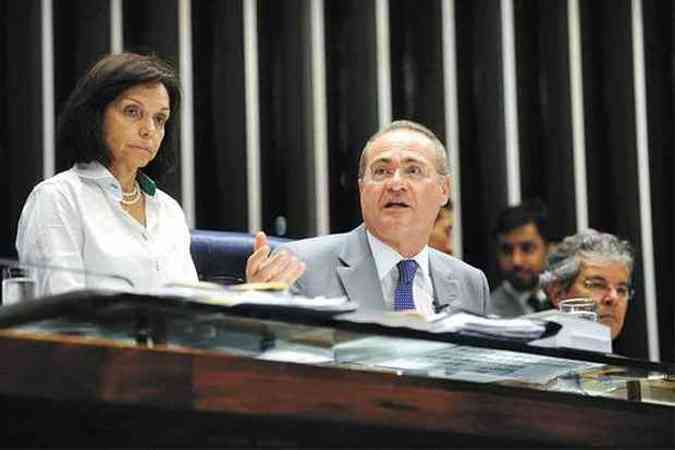 Senador Renan Calheiros nega que a resistncia de senadores em apoiar decreto de Dilma Rousseff seja retaliao ps-eleies ao PT (foto: Moreira Mariz/Agncia Senado)