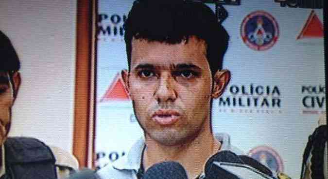 Wilsinho negou ter atirado em PM e confessou ter matado, acidentalmente, comparsa(foto: Reproduo/TV Alterosa)