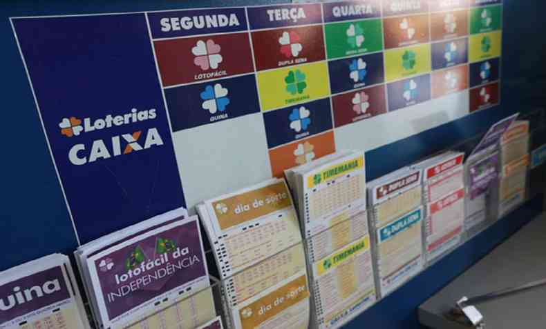 Bilhetes de loteria Caixa