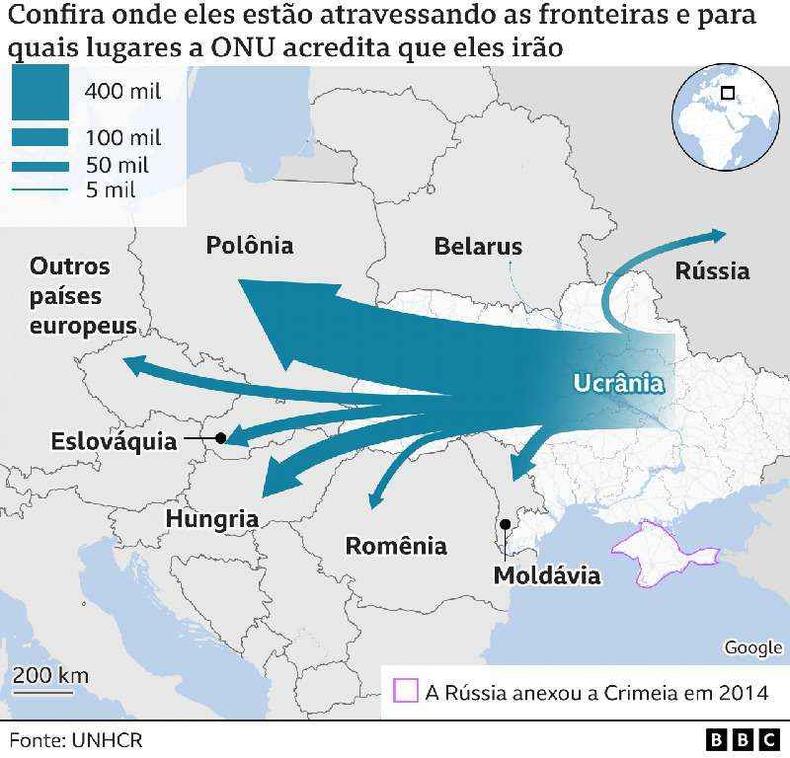 Para onde refugiados devem ir