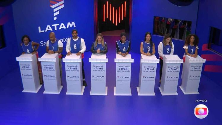 Participantes na rea de prova 