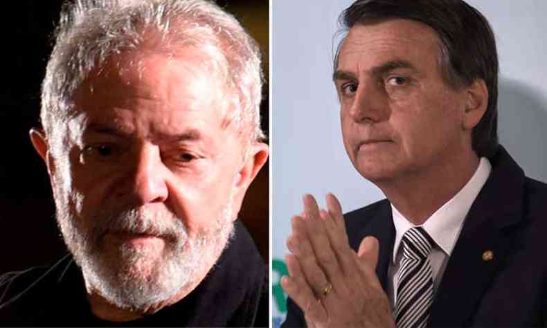 O ex-presidente Luiz Incio Lula da Silva e o deputado Jair Bolsonaro(foto: Douglas Magno e Apu Gomes)