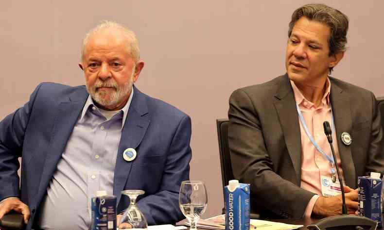 Lula, presidente eleito, e Fernando Haddad, ex-ministro da Educao