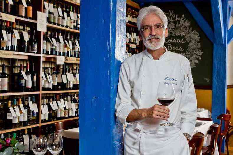 O chef Rodrigo Fonseca, do Taste-Vin (foto: Samuel Gê/Encontro)