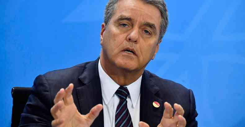  Diretor-geral da OMC desde 2011, o brasileiro Roberto Azevdo assiste  deslegitimao do rgo regulador do comrcio mundial(foto: Jonh MacDougall/AFPm %u2013 1/10/19)
