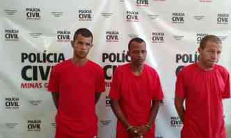 Os autores esto presos preventivamente e foram indiciados pela prtica dos crimes de associao criminosa e roubo(foto: Polcia Civil/Divulgao)