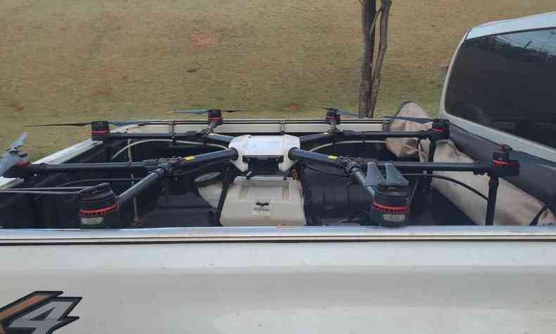 Foto do drone usado para atacar militantes petistas em Uberlndia
