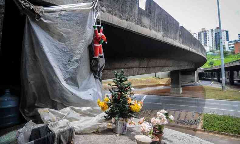 Singela decorao de Natal  flagrada em BH(foto: Leandro Couri/EM/D.A. Press)
