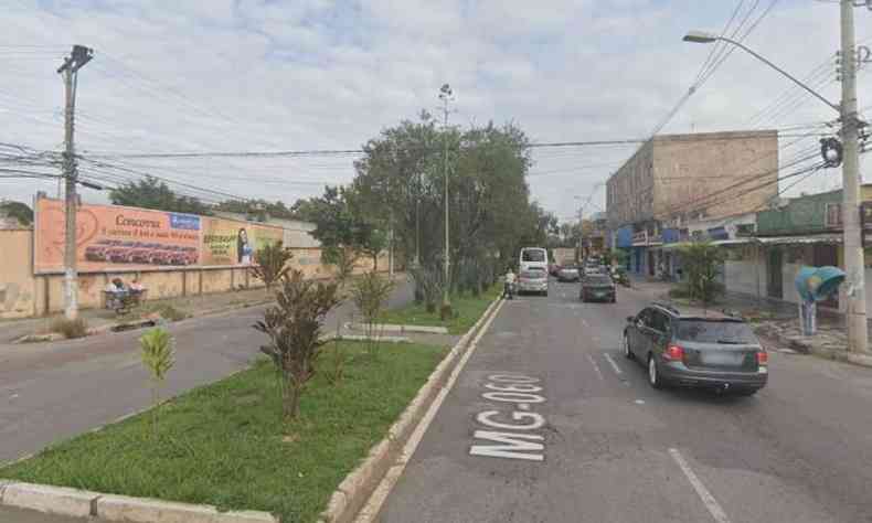 Casal foi detido na avenida Bandeirantes, em Betim(foto: Reproduo/Google Street View)