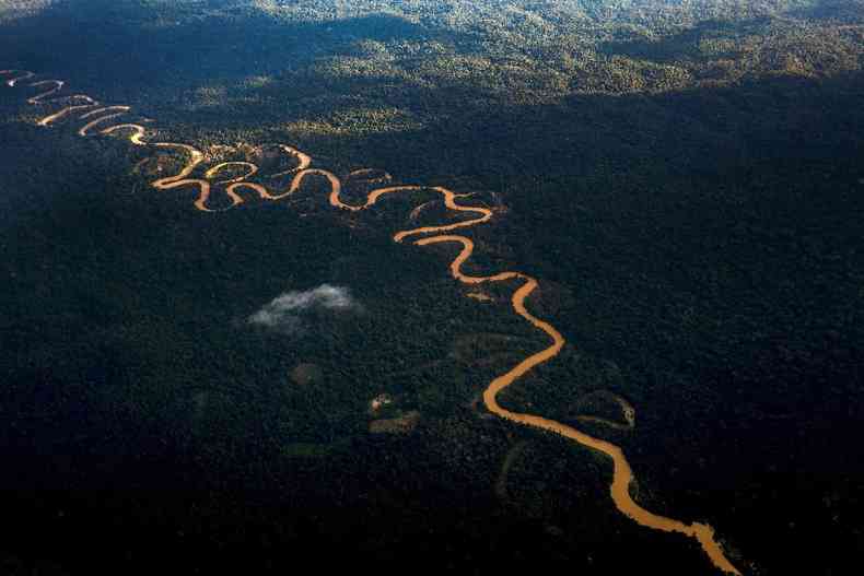 Rio Mucajai, na Terra Indgena Yanomami.