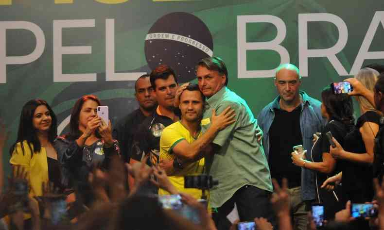 Cleitinho Azevedo e Jair Bolsonaro