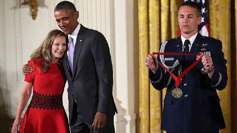 O ex-presidente Barack Obama concedeu a Goldstein a Medalha Nacional de Humanidades em 2014(foto: Getty Images)