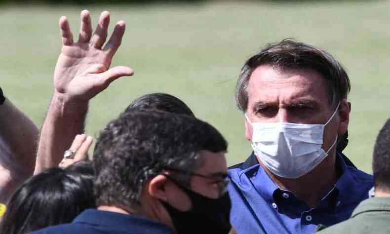 Bolsonaro continua insistindo na tese de fraude na eleio se no houve voto impresso(foto: EVARISTO S/AFP)