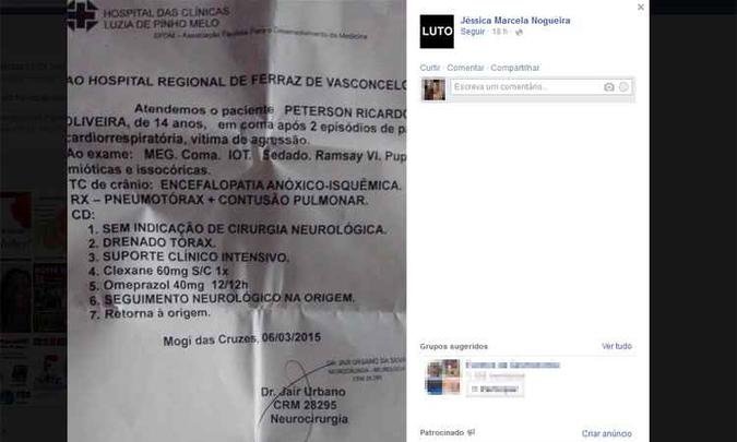 (foto: Reprodução/Facebook) (foto: Reprodução/Facebook)