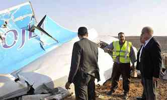 Aeronave caiu no sbado, matando 224 pessoas(foto: SELIMAN AL-OTEIFI)