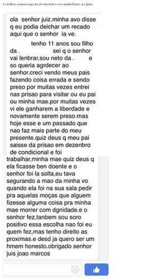 Joo Marcos Buch, juiz criminal de Joinville atendeu pedido de garoto(foto: Reproduo/Facebook)