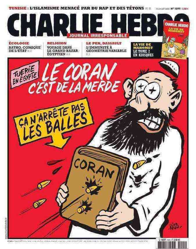 A Charlie Hebdo  uma publicao de tom humorstico e j satirizou vrias vertentes polticas e religiosasCharlie Hebdo/Reproduo