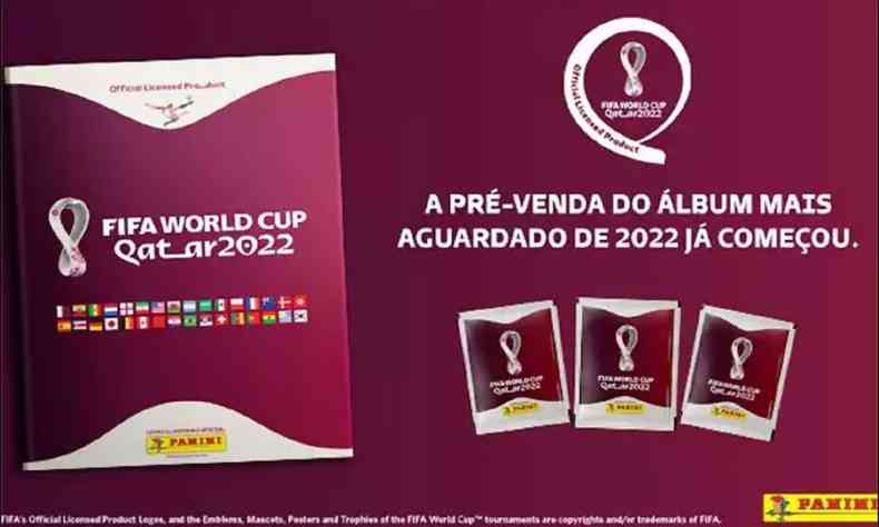 lbum de figurinhas da Copa do Mundo 2022