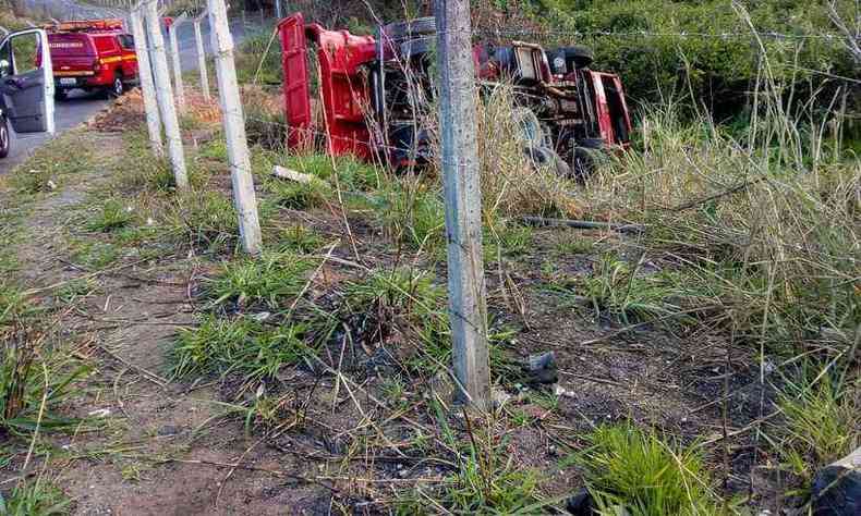 O acidente ocorreu em Contagem na Regio Metropolitana de BH(foto: CBMG/Divulgao)