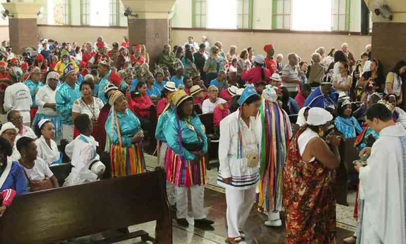 Missa de Nossa Senhora do Rosrio, na Festa do Rosrio, em 2019