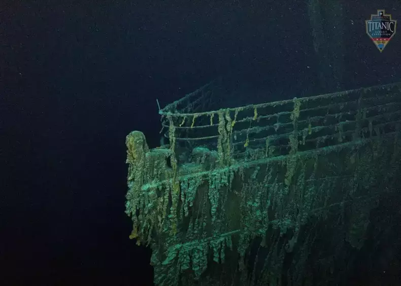 Parte do Titanic naufragado