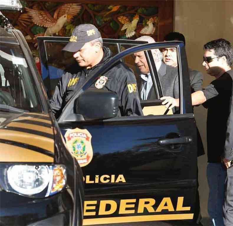 O ex-ministro Jos Dirceu foi preso hoje, em Braslia, pela Polcia Federal na 17 fase da Operao Lava-Jato (foto: Dida Sampaio/estado Contedo)