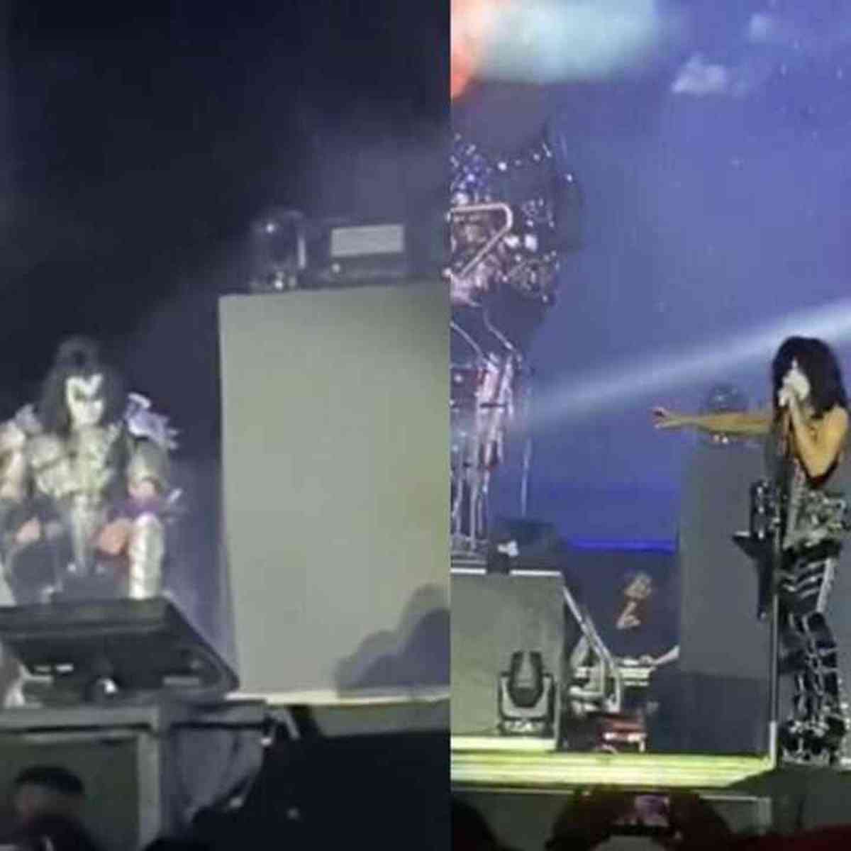 VÍDEO: Baixista do Kiss passa mal com o calor e interrompe show